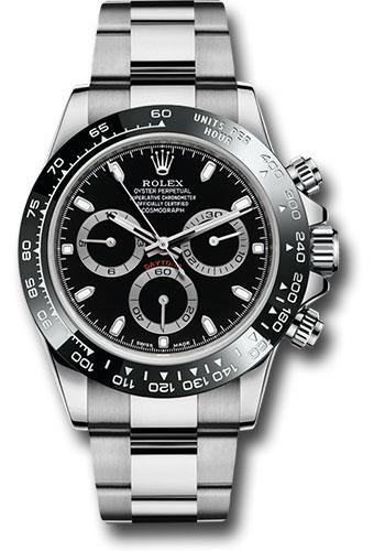 Rolex Steel Cosmograph Daytona 40mm Watch - Black Ceramic Bezel,  Black Index Dial - 116500LN bk