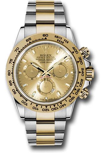 Rolex Cosmograph Daytona 40mm Watch - Two Tone Yellow Gold & Steel, 18k Yellow Gold Bezel, Champagne Index Dial - 116503 chi