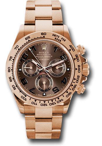 Rolex 18K Everose Gold Cosmograph Daytona 40 Watch - Discontinued Chocolate Arabic Dial - 116505