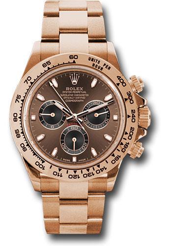 Rolex 18K Everose Gold Cosmograph Daytona 40 Watch - Chocolate Index Dial - 116505 chocbki