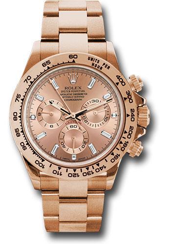 Rolex 18K Everose Gold Cosmograph Daytona 40 Watch - Pink/Sundust Diamond Dial - 116505 pbd