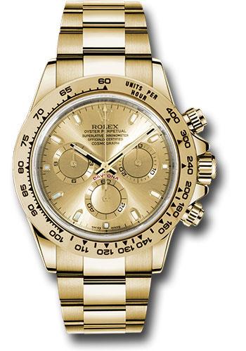 Rolex Yellow Gold Cosmograph Daytona 40mm Watch - Champagne Dial - (Discontinued Model) 116508 chi