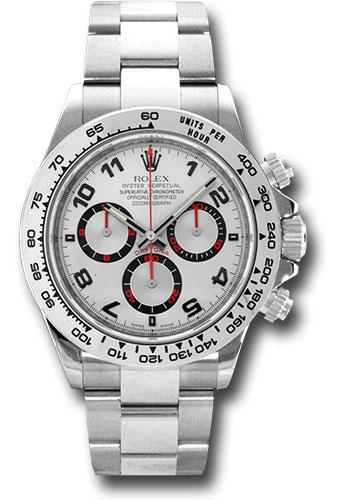 Rolex White Gold Cosmograph Daytona 40mm Watch - Silver Racing Dial - (Discontinued Model) 116509 sa