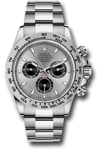 Rolex White Gold Cosmograph Daytona 40mm Watch - Steel And Black Index Dial - (Discontinued Model) 116509 stbk