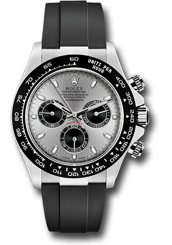 Rolex White Gold Cosmograph Daytona 40mm Watch - Grey Dial - Black Oysterflex Strap - 116519LN stbkof