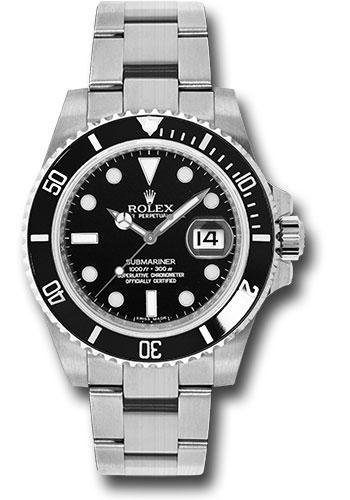 Rolex Steel Submariner Date Watch - Black Dial, Ceramic Bezel - (Discontinued Model) 116610LN