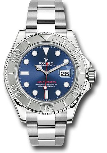 Rolex Steel and Platinum Yacht-Master 40mm Watch - Blue Dial - 126622 blu