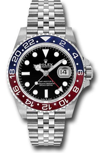 Rolex Steel GMT-Master II 40mm Watch - Blue And Red 