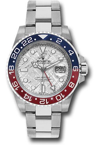 Rolex White Gold GMT-Master II 40mm Watch - Blue and Red Pepsi Bezel - Meteorite Dial - Oyster Bracelet - 126719BLRO