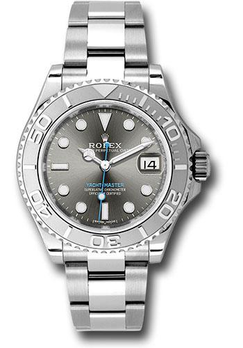 Rolex Steel and Platinum Yacht-Master 37mm Watch - Dark Rhodium Dial - 268622 dkrh