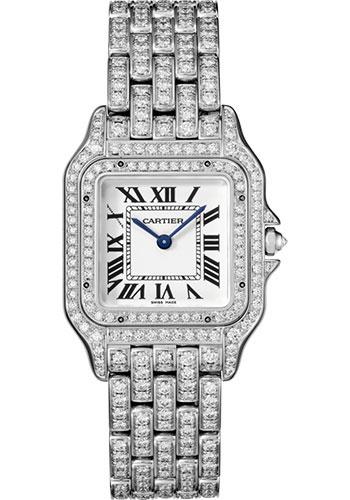 Cartier Panthere de Cartier Watch - 37 mm White Gold Diamond Case - Diamond Bracelet - HPI01130