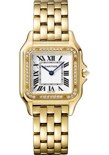 Cartier Panthere de Cartier Watch - 27 mm Yellow Gold Case - Diamond Bezel - WJPN0016